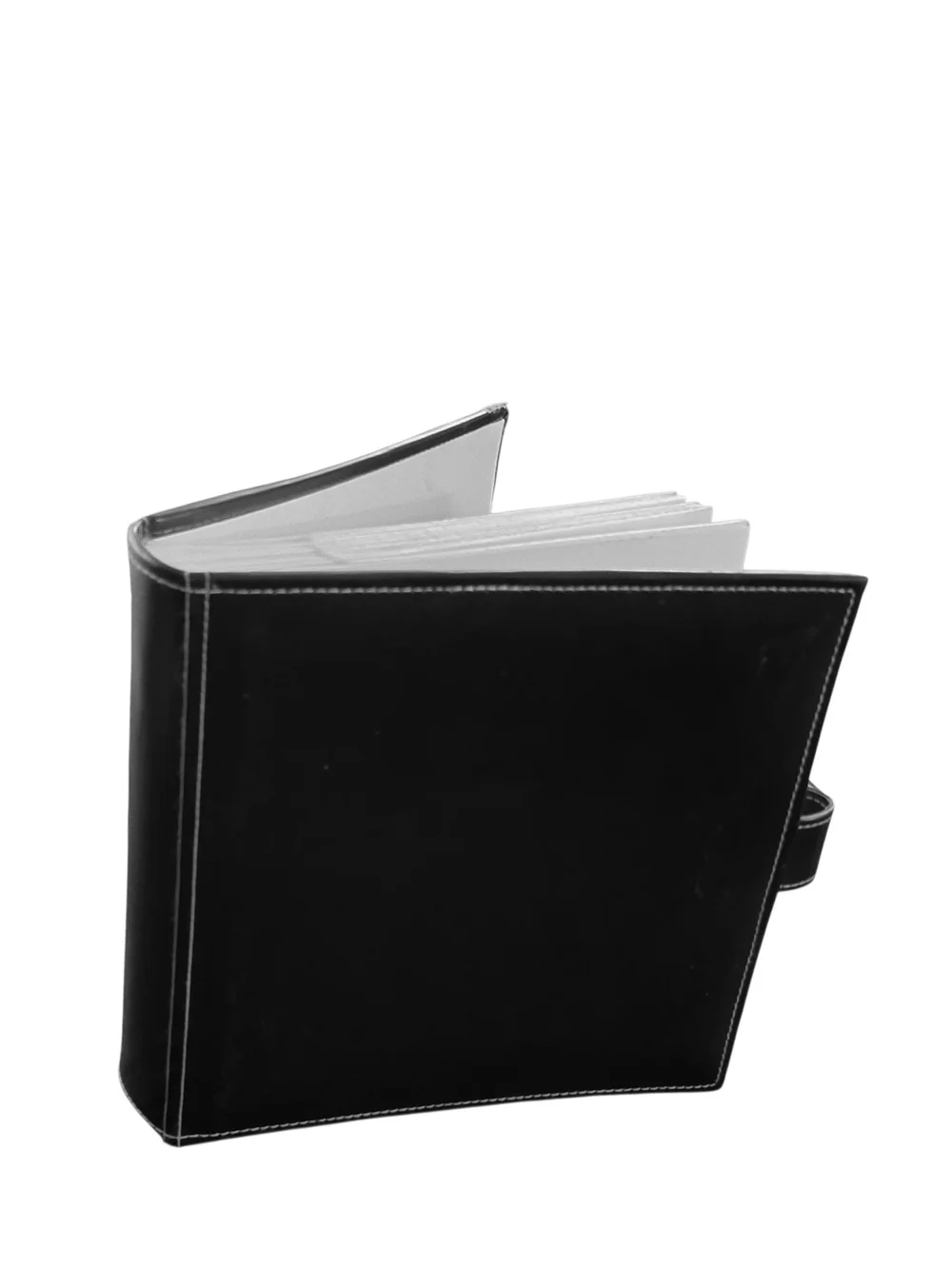 Black Leather Photo Album with Window